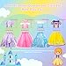 Meland Princess Dresses for Girls - Dress up Clothes for Little Girls - Princess Toys Gift Girls 3-8 Pretend Play