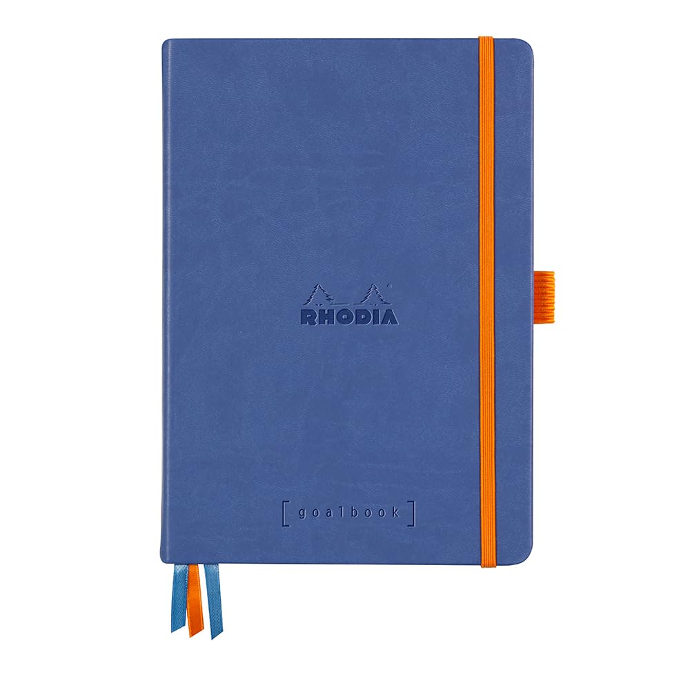 Rhodia Hardcover Goal Book, A5, Dot - Sapphire Blue