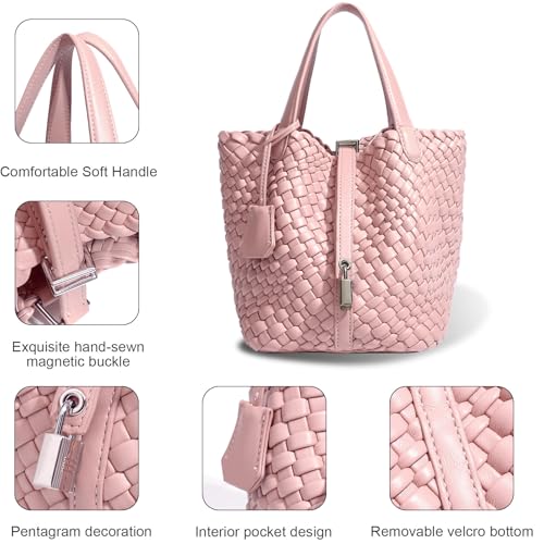 Bolso tipo Tote para Mujer con diseño de cierre y cuero vegano miniatura 6