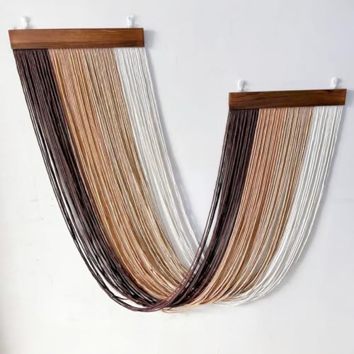 Gfgift Macramê grande para pendurar na parede, algodão natural, tapeçaria de macramê boho, tapeçaria