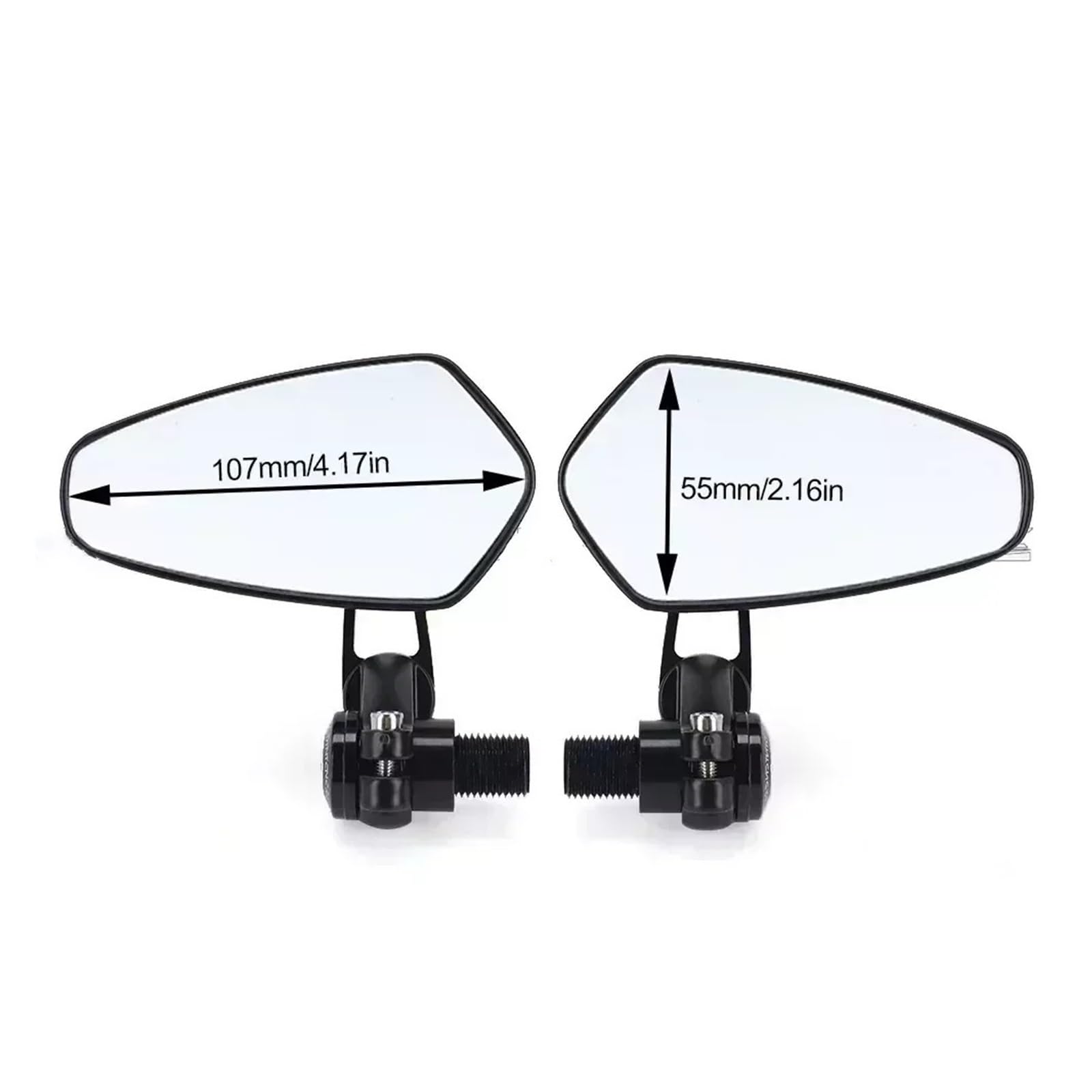 Espejo retrovisor de motocicleta Retrovisores Moto Compatible Con Yamaha MT09 MT07 Manillar Extremo Espejos Izquierda Derecha Rotación Motocicleta(For MT07 2025-2026)