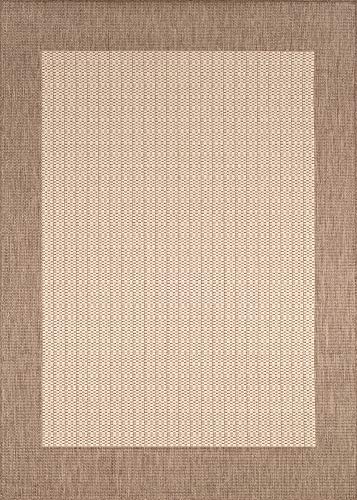 Couristan 1005/3000 Recife Checkered Field/Natural-Cocoa 8-Feet 6-Inch By 13-Feet Rug #TOP6