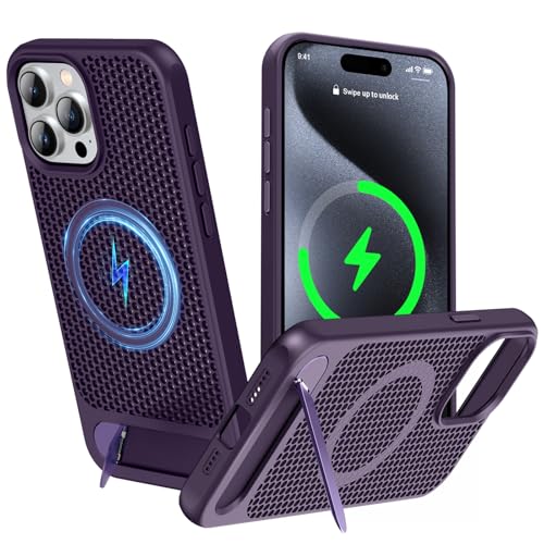 ZHOGTNEG iPhone 14 Prop CMP[X MagSafepApیA߉\ȃLbNX^hP[XAIce ArmourN[}bgf - p[v