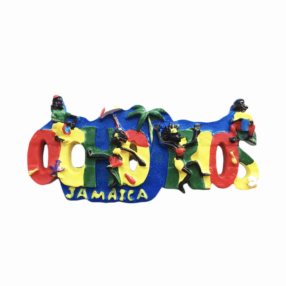Wedare Magnet Souvenir Calamita da frigorifero 3D con autobus della Giamaica, regalo souvenir, fatto a mano, decorazione per la casa e la cucina, collezione Jamaica, 5 × 7,5 cm