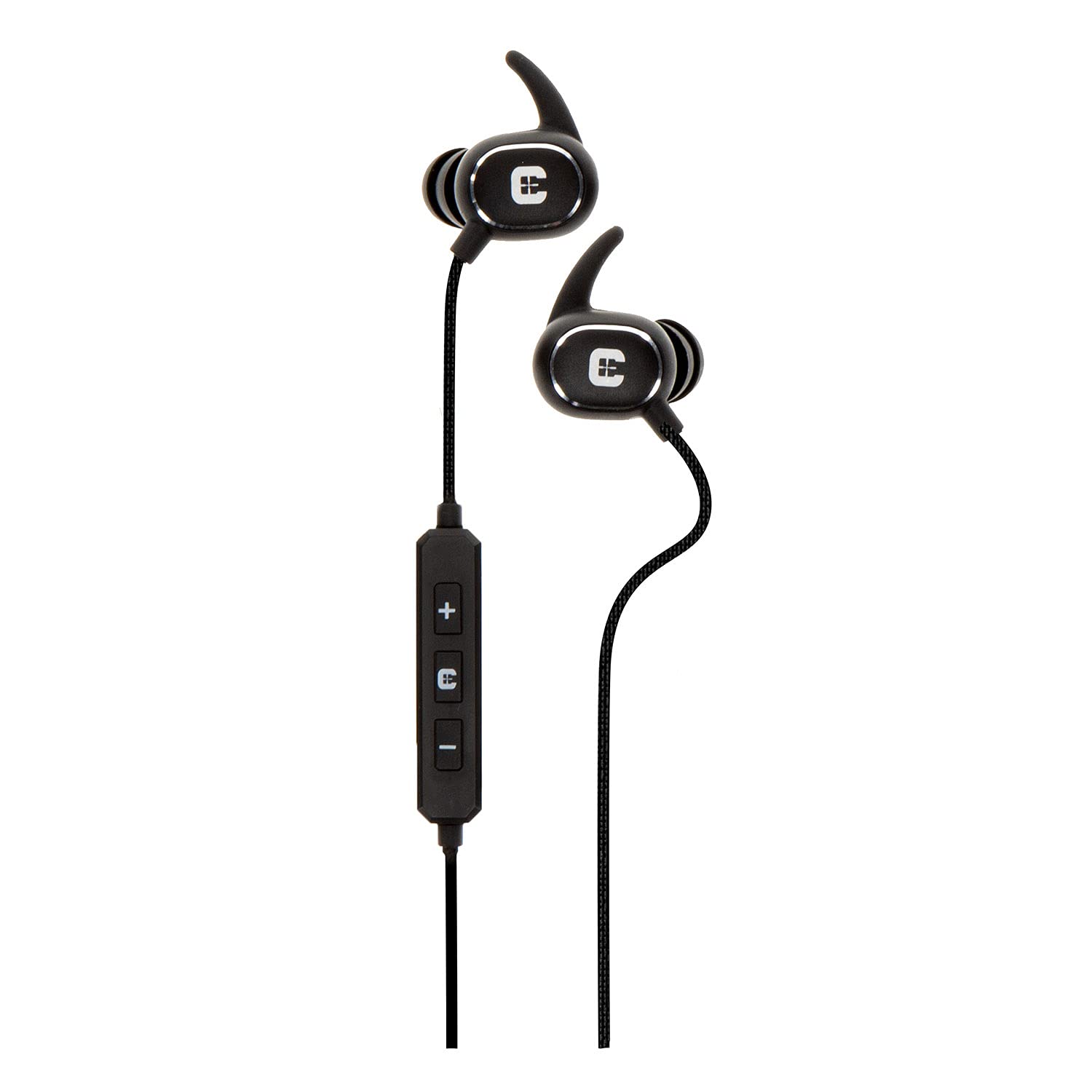 E-MAX Power Cords 22 NRR - Electronic Hearing Protection with Bluetooth Connectivity for Shooting, Hunting, and Range,Black