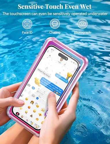 Topgo WPC01 Waterproof Phone Case With Crossbody Lanyard For Snorkeling, Diving And Filming [Underwater Screen Touchable & Water Protector] Cell Phone Dry Box Up To 7 Inch thumb #3