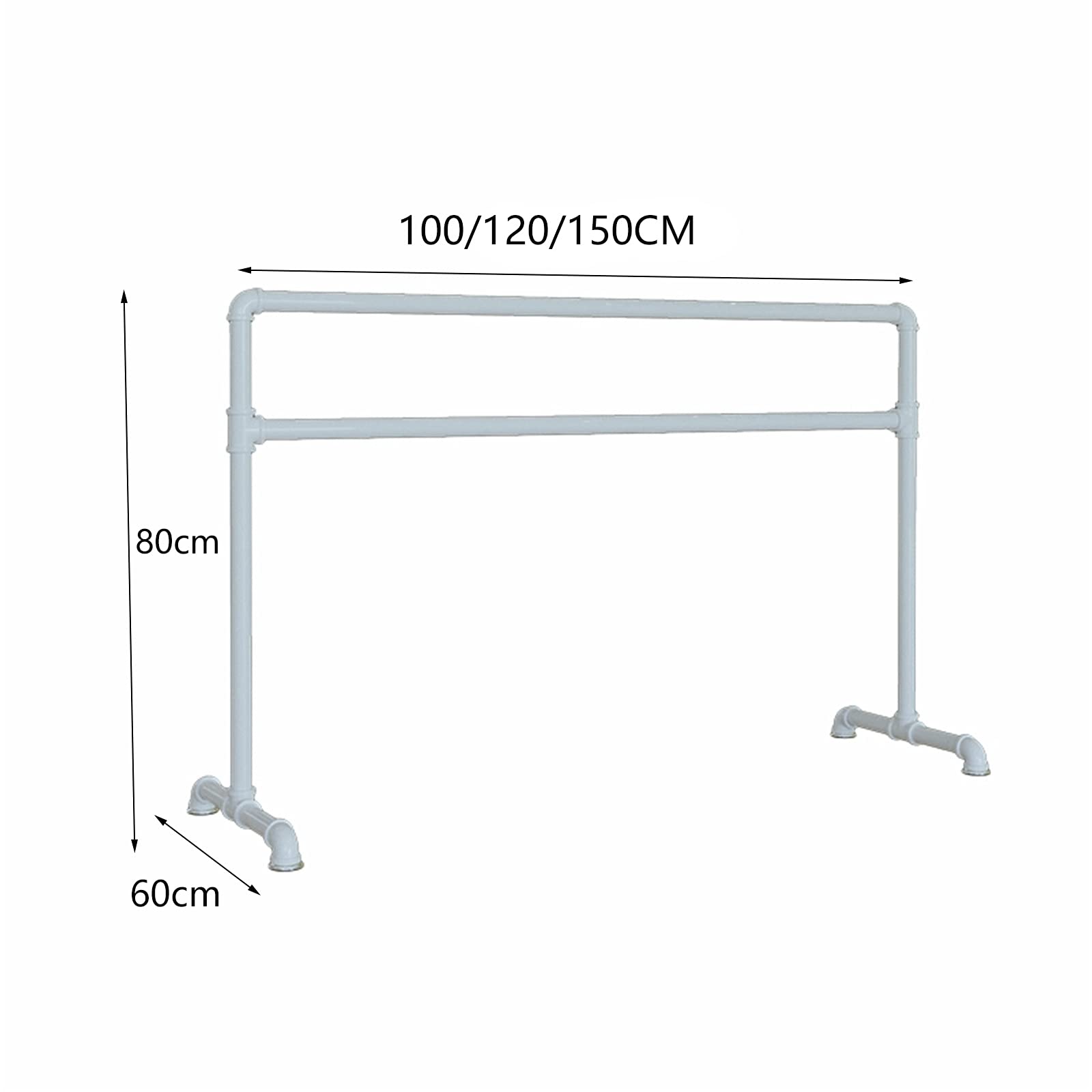 Sbarra da Balletto Regolabile Indipendente da Esterno, Sbarra da Balletto Portatile per la casa, Bambini, Adulti, per Stretching, Equilibrio, Danza o Esercizio Fisico (Dimensioni: 100 cm, Colore: A)