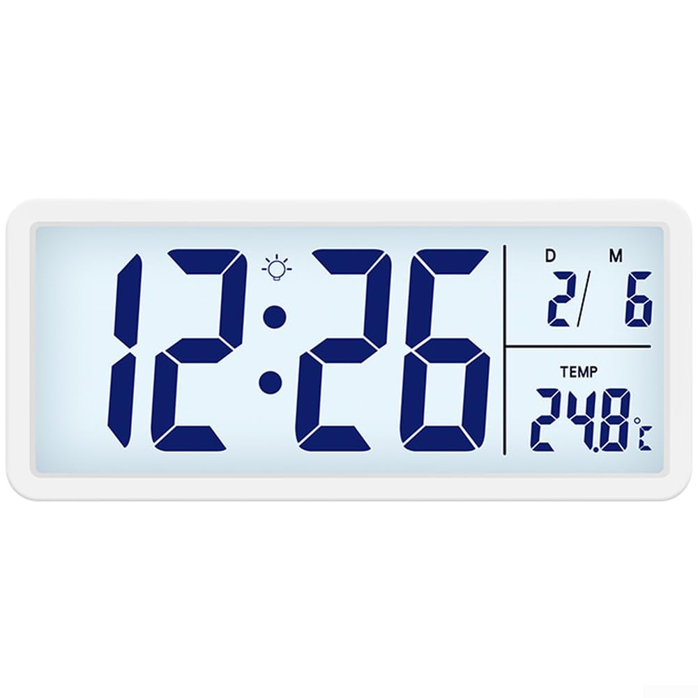 Horloge murale numérique pour grand espace et climatisation saine
