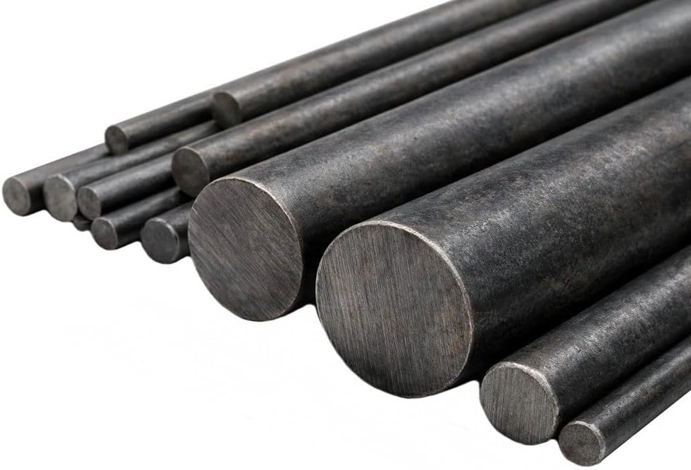 MILD STEEL ROUND BAR SOLID CIRCULAR METAL IRON ROD 12mm Diameter / 1m Length (12x1000mm)