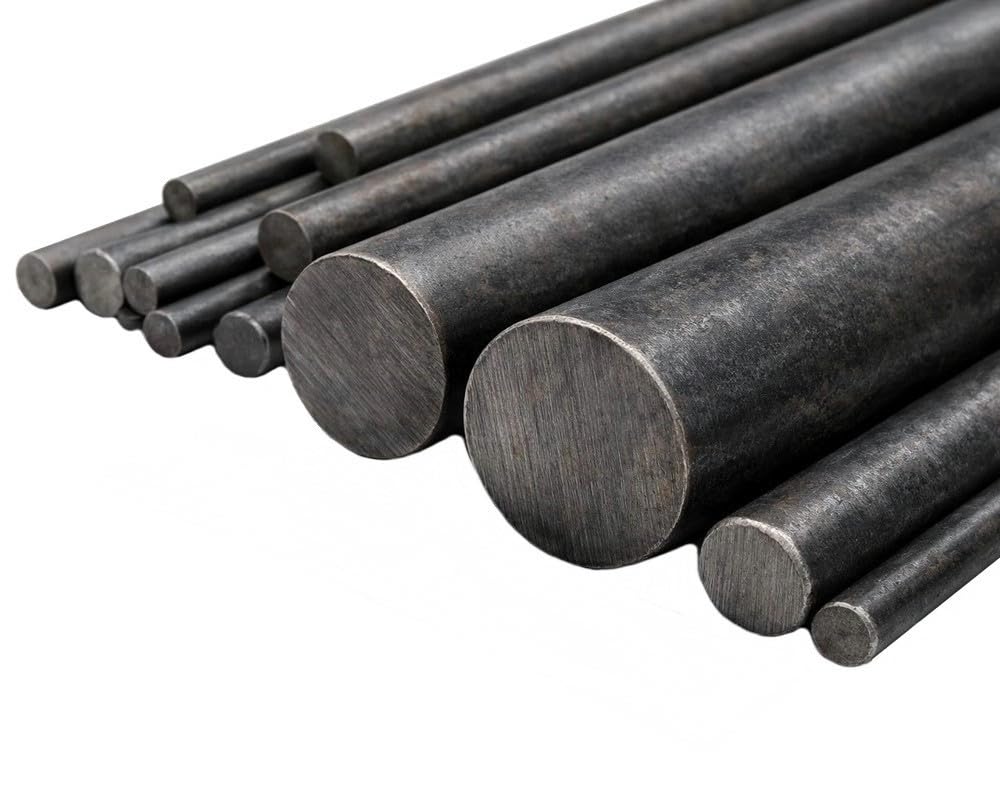 MILD STEEL ROUND BAR SOLID CIRCULAR METAL IRON ROD 12mm Diameter / 1m Length (12x1000mm)