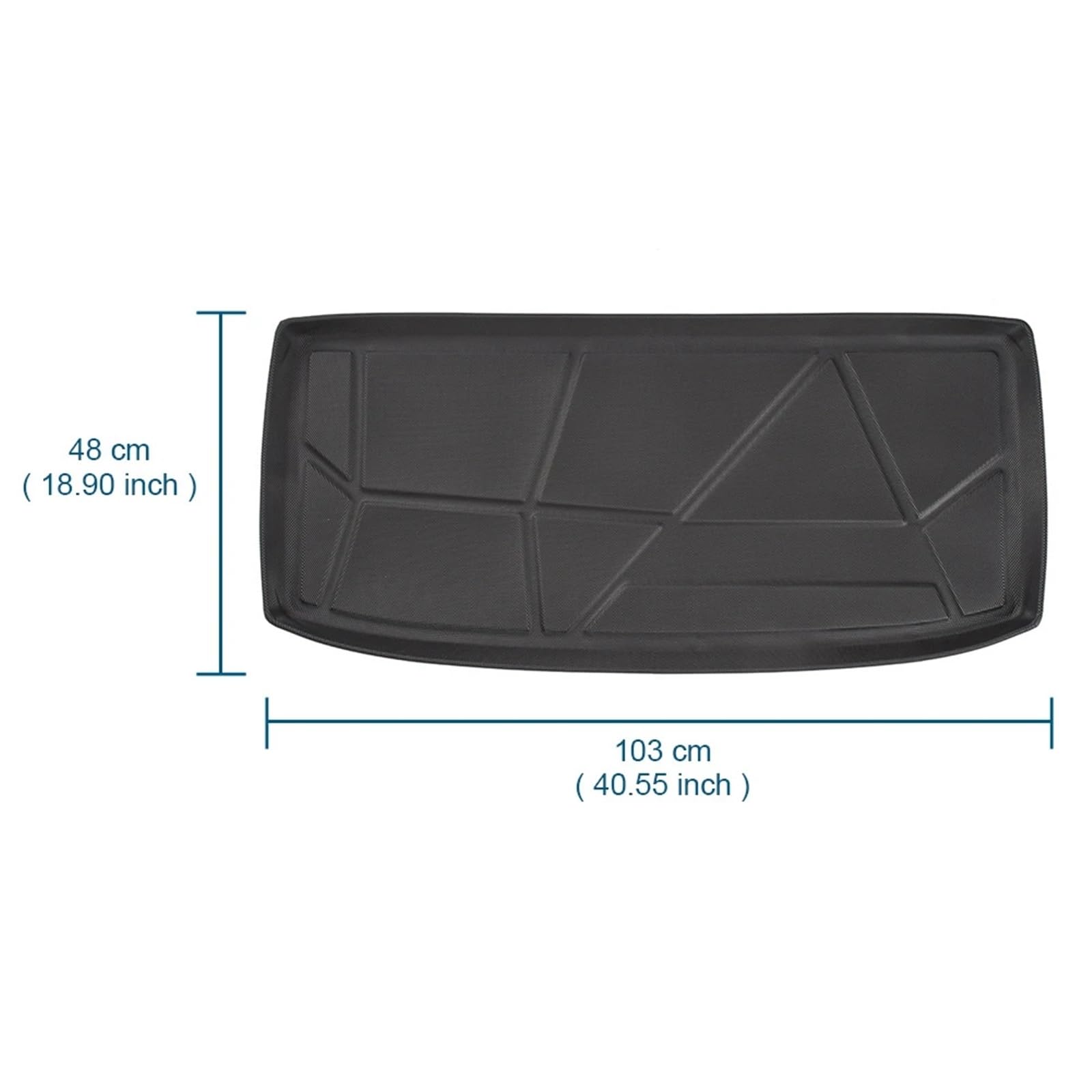 Wykładzina bagażnika Mata bagażnika tylnego pasująca do KIA PICANTO 2012-2020 Czarna gumowa osłona bagażnika samochodowego Cargo Liner Dla Psów