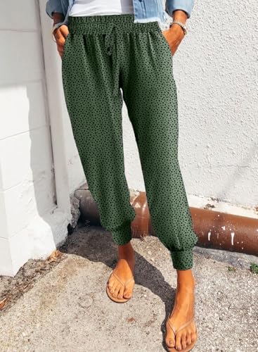 Image of Dokotoo Womens 2026 Soft Casual Drawstring Tie Elastic Waist Loose Jogger Pants with Pockets