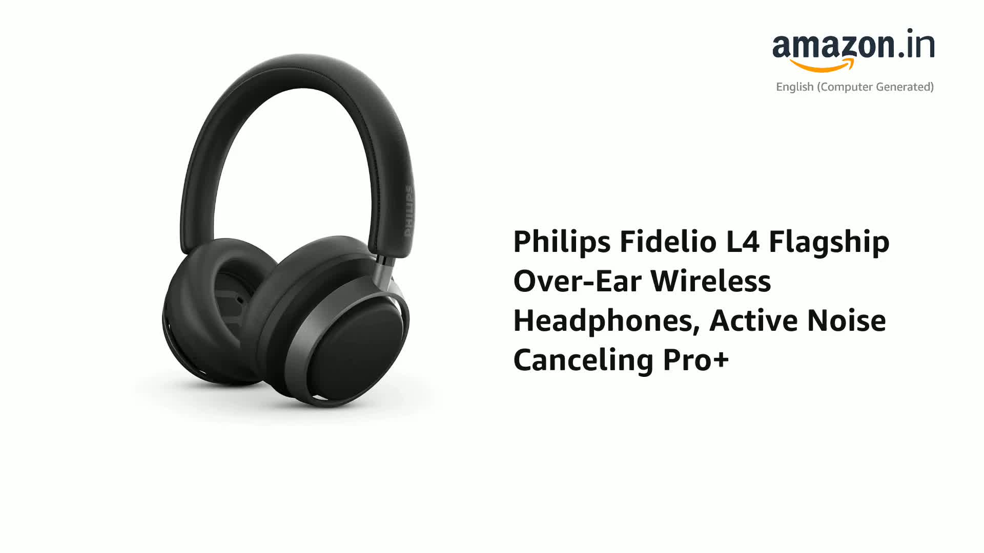 Philips Fidelio L4 Flagship Over-Ear Wireless Headphones, Active