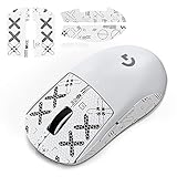 JINGDU Nonslip Skin Compatible with Logitech G PRO X Superlight Wireless Gaming Mouse, Nonslip Grip Tape, Sweat-Proof Grip, Protective Cover, White