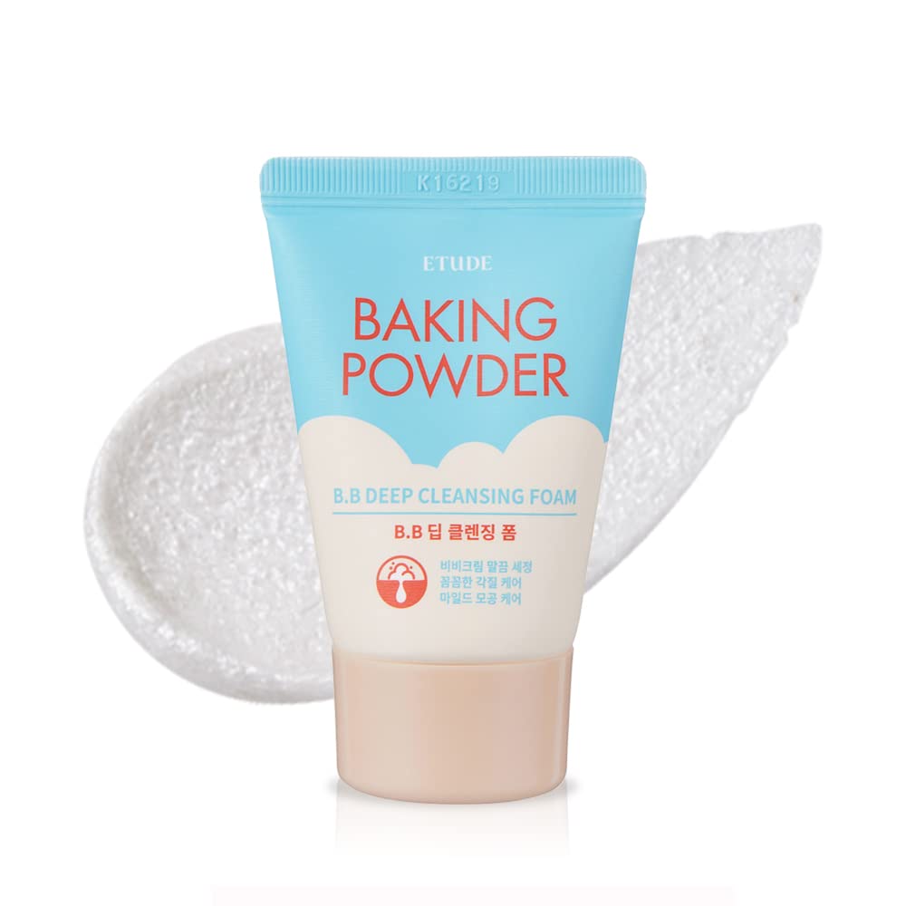 Etude House Cleansing Foam Baking Powder B.B Deep Cleansing Foam Travel Size 1 fl.oz (30ml)