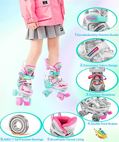 Variante de 4-Pejiijar patines 4 ruedas Unicornio ajustables