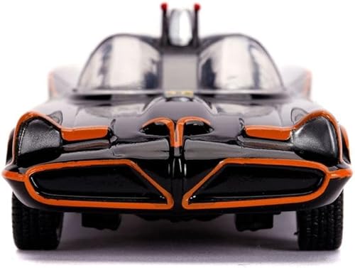 Miniatura 2 de Jada Toys DC Comics 1:32 Classic TV Series 1966 Batmobile - Coche fundido a presión con figura de Batman, juguetes para niños y adultos