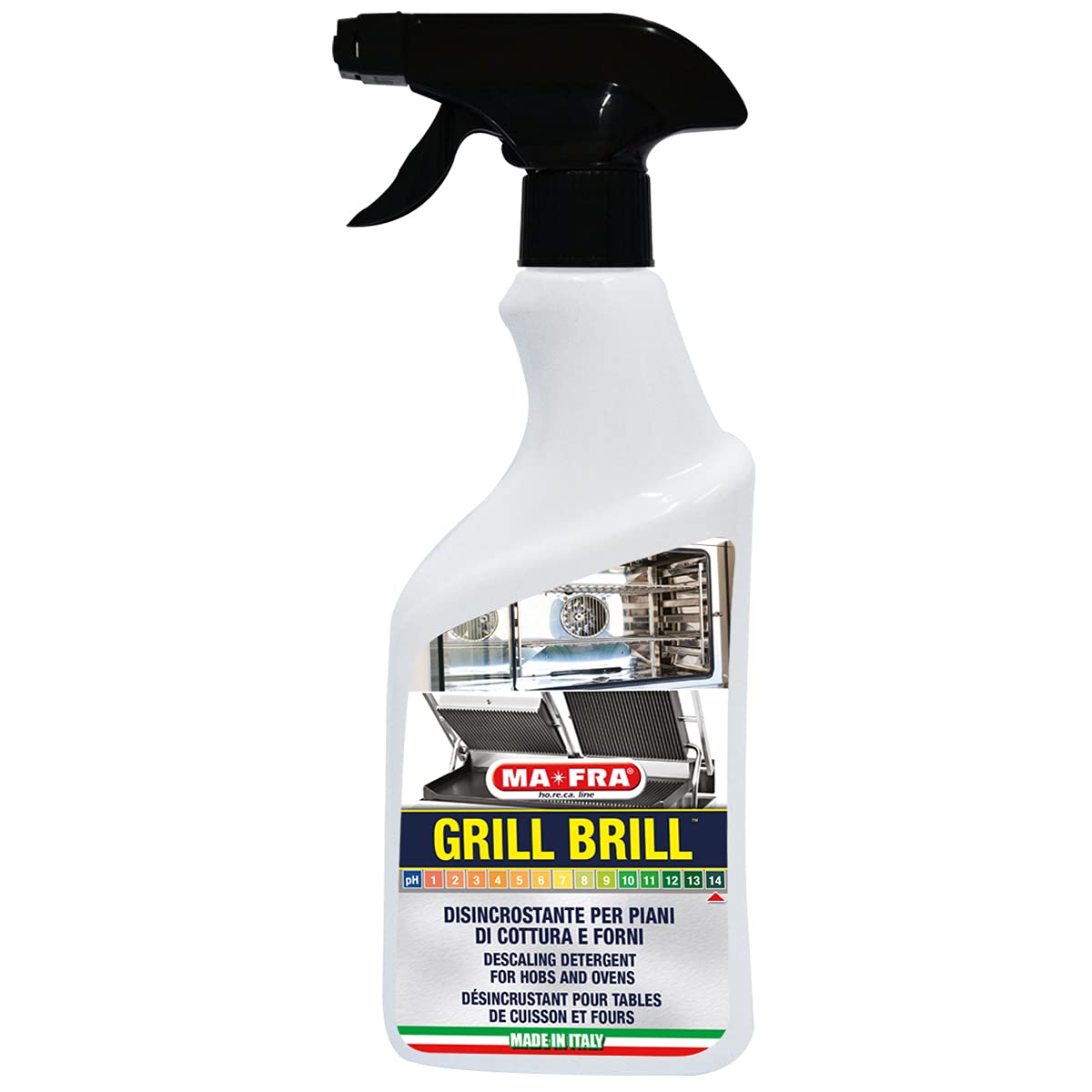 MAFRA, Grill Brill, Disincrostante per Piani di Cottura e Forni, 500ml