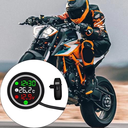 Voltmètre de moto 12V idéal pour sécuriser vos road-trips - 2