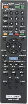 RM-ADP053 Replace Remote fit for Sony Blu-ray DVD BDV-E870 BDV-E570 BDV-T57 | BDV-E470 BDV-E370 BDV-T37 BDV-E770W HBD-E770W BDV-T77 BDVE870 BDVE570 BDVE470 BDVE370 BDVT57 BDVT37 BDVE770W HBDE770W
