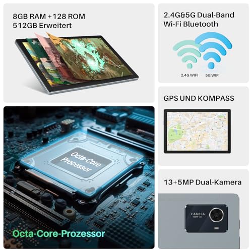 HUION Kamvas Slate 10 Grafiktablett mit Display ohne PC, 10,1 Zoll Kunsttablett, Standalone...