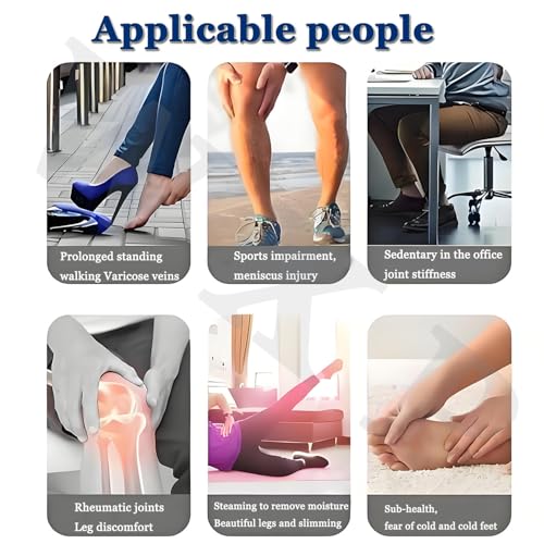 Massaggiatore elettrico riscaldato per piedi per rilassamento e sollievo dal dolore, dispositivo portatile per la terapia della moxibustione per uso domestico