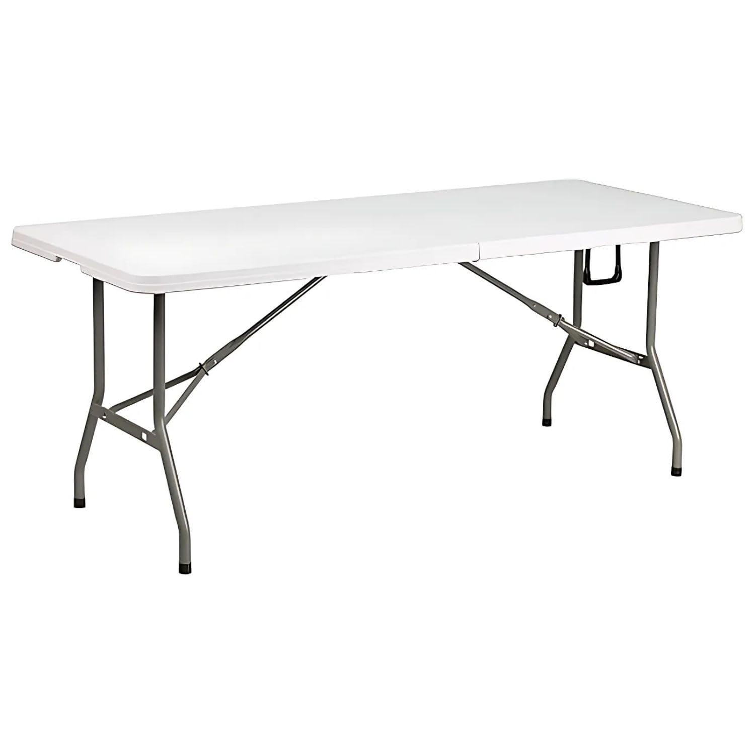 SALUD 360° Mesa Plegable 1.80 Metros Portatil Comedor para Jardin Plegable Mesa De Plastico Resistente Tipo Portafolio Tablon de Trabajo Multiusos Comedor Grande para Jardin