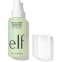 elf. Stay All Night Micro-Fine Setting Mist moisturizing & refreshing makeup setting spray for 16 hours of wearing Vegan & cruelty-free 27 Fl Oz