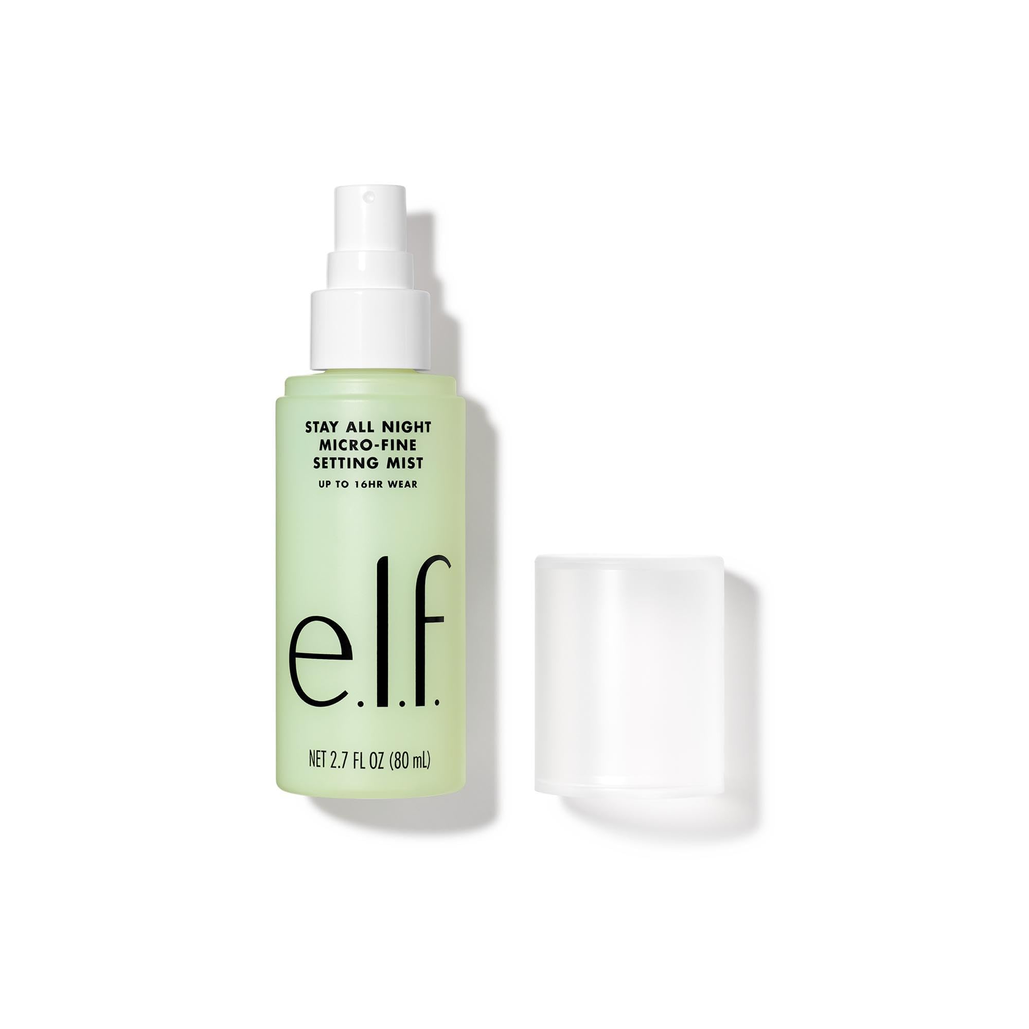 e.l.f. Stay All Night Micro-Fine Setting Mist, feuchtigkeitsspendendes & erfrischendes Makeup Setting Spray für 16 Stunden Tragezeit, Vegan & Tierversuchsfrei, 2,7 Fl Oz