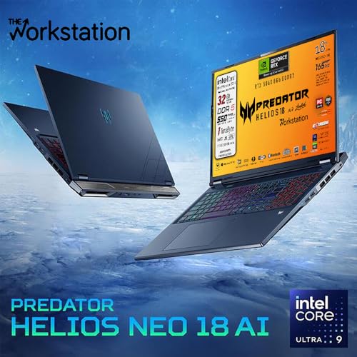 Predator Helios 18Ai Notebook Gaming, Intel ULTRA 9 275HX, Display IPS 18" WQXGA 165Hz, Nvidia Geforce RTX 5060 8Gb GDDR7, Win 11Pro, Ready to use - Notebook - Immagine 4