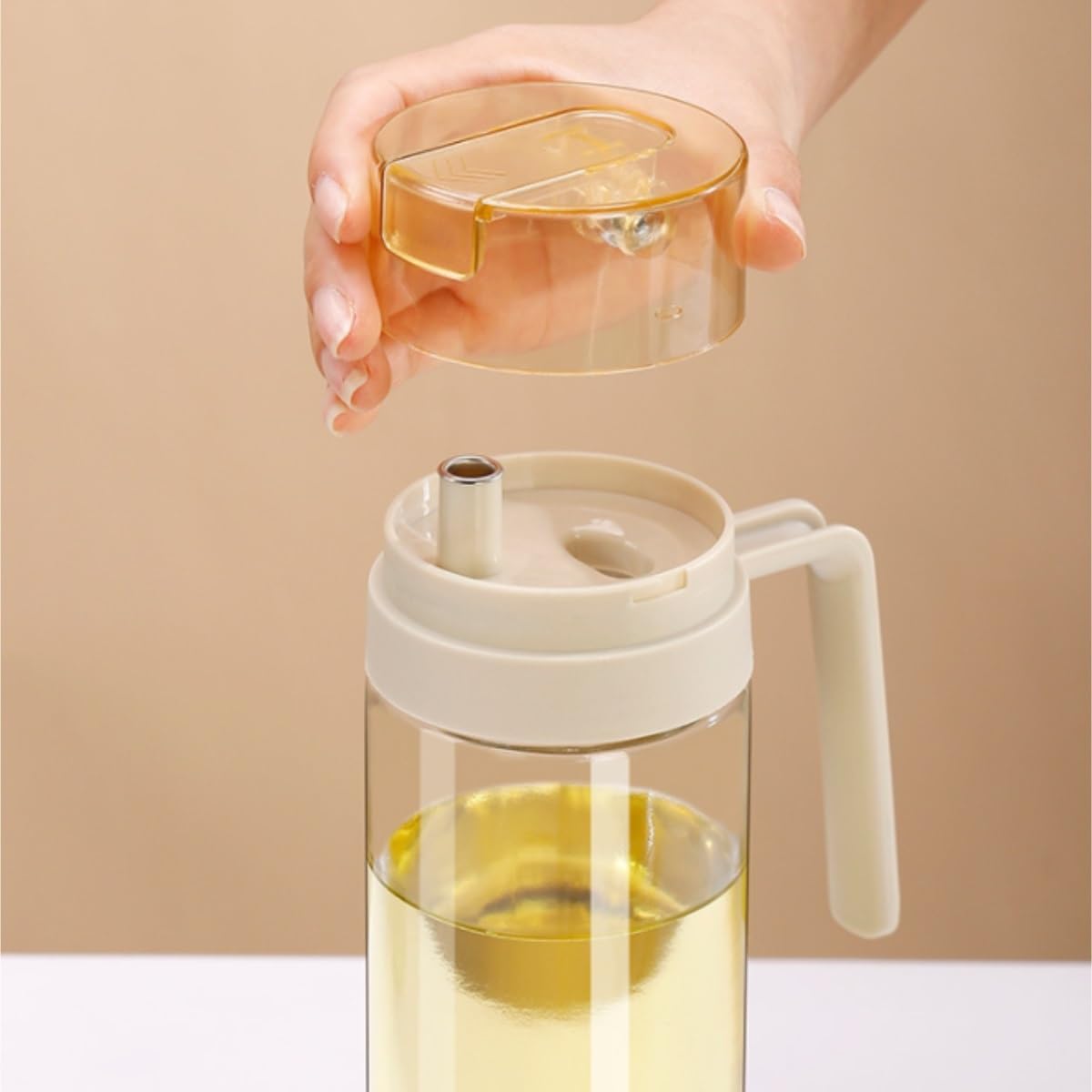 Dispenser per Salsa di Soia 2 Pezzi Bottiglia Di Olio Di Vetro Serbatoio Di Olio Da Cucina A Prova Di Perdite Non Appendere Bottiglia Di Olio Salsa Di Soia Aceto Contenitore Dell'olio