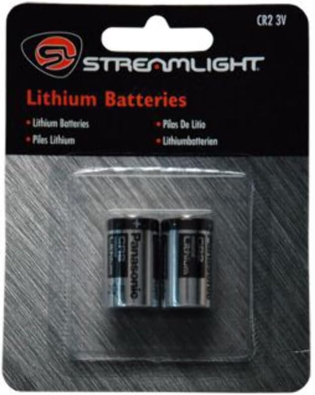 Streamlight 69223 CR2 Lithium Batteries for the TLR-3 and TLR-4 Flashlights, 2 Pack