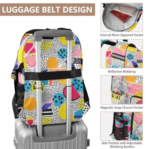 Mochila para laptop de diseño abstracto con estampado de frutas para universidad 4