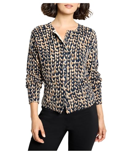 NIC+ZOE Women's Stitch Print Snap It Up Cardigan