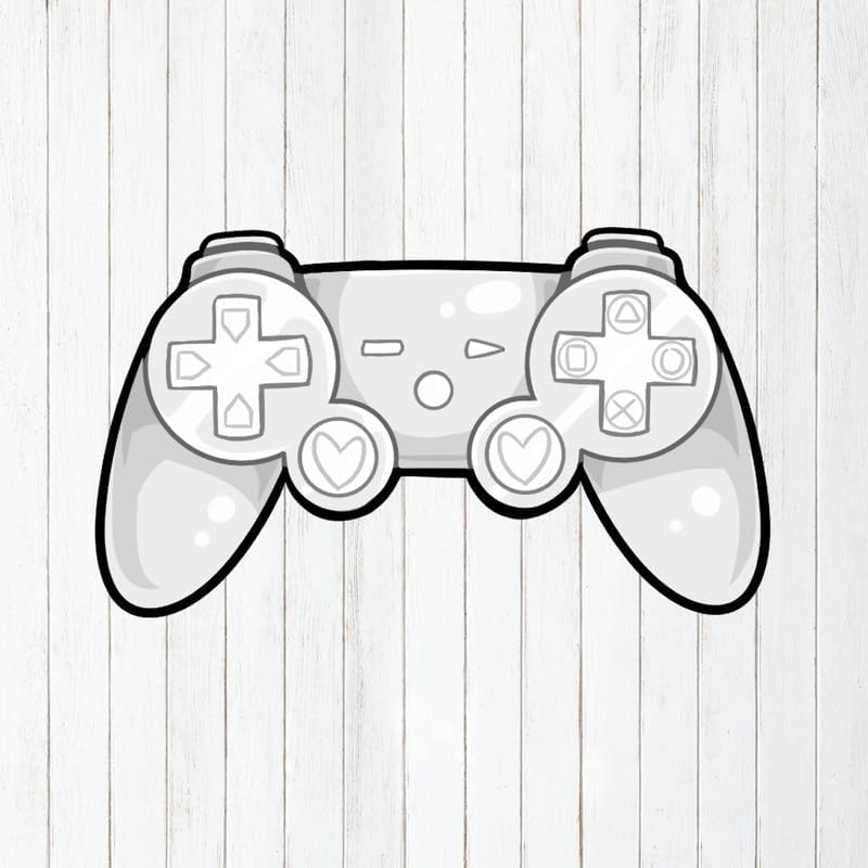 Calcomanías de pared para controlador, calcomanías de vinilo para despegar y pegar, diseño de videojuegos, videojuegos, caricaturas, acuarela,