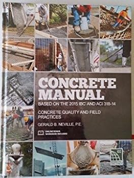 Hardcover Concrete Manual Based on the 2015 IBC and ACI 318-14 Book