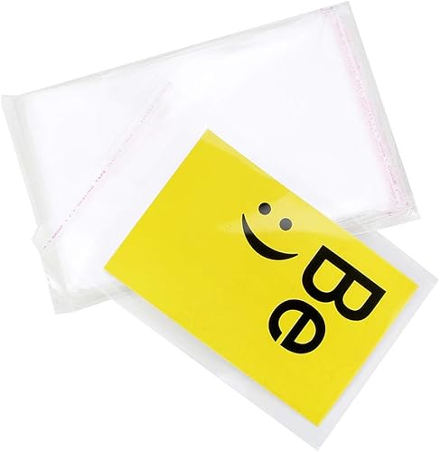 Bolsas de celofán transparentes con cierre autoadhesivo, bolsas de polietileno autoadhesivas para empacar galletas y regalos.