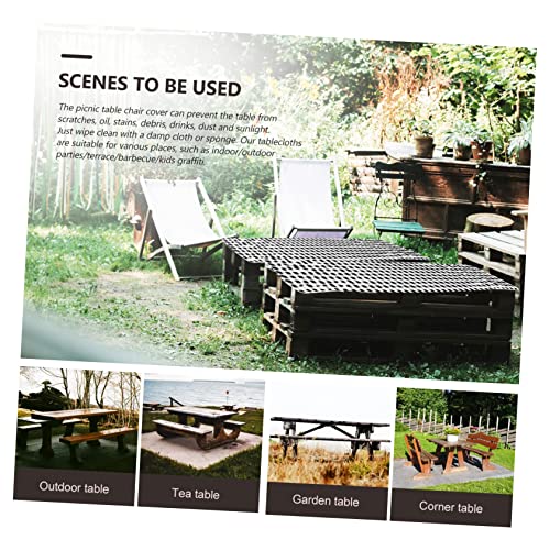 Nappe de pique-nique imperméable et housse de banc protectrice durable - 4