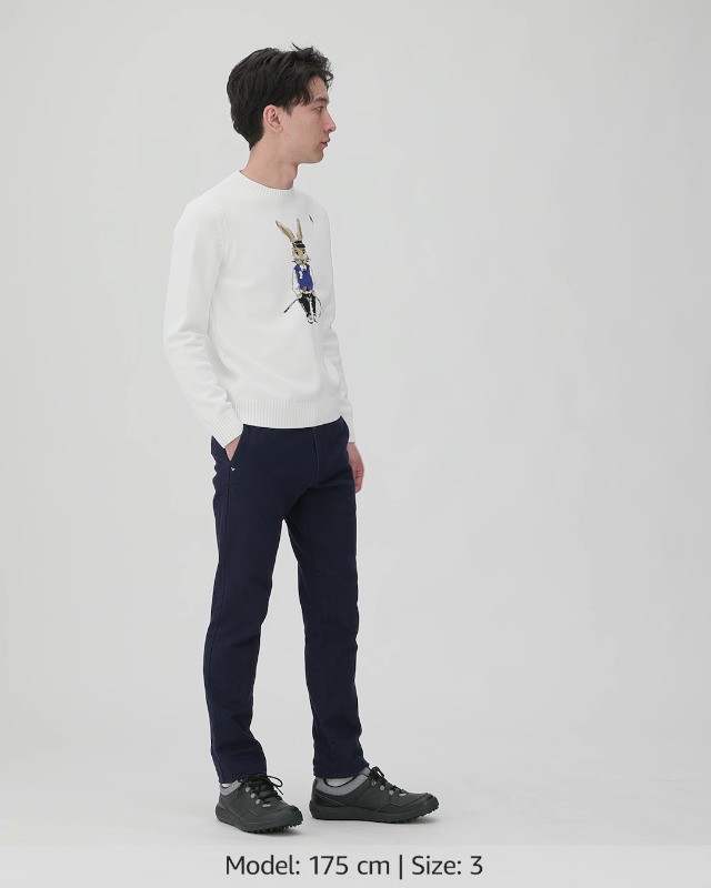 Amazon | [パーリーゲイツ] メンズ クルーネック ニットプルオーバー