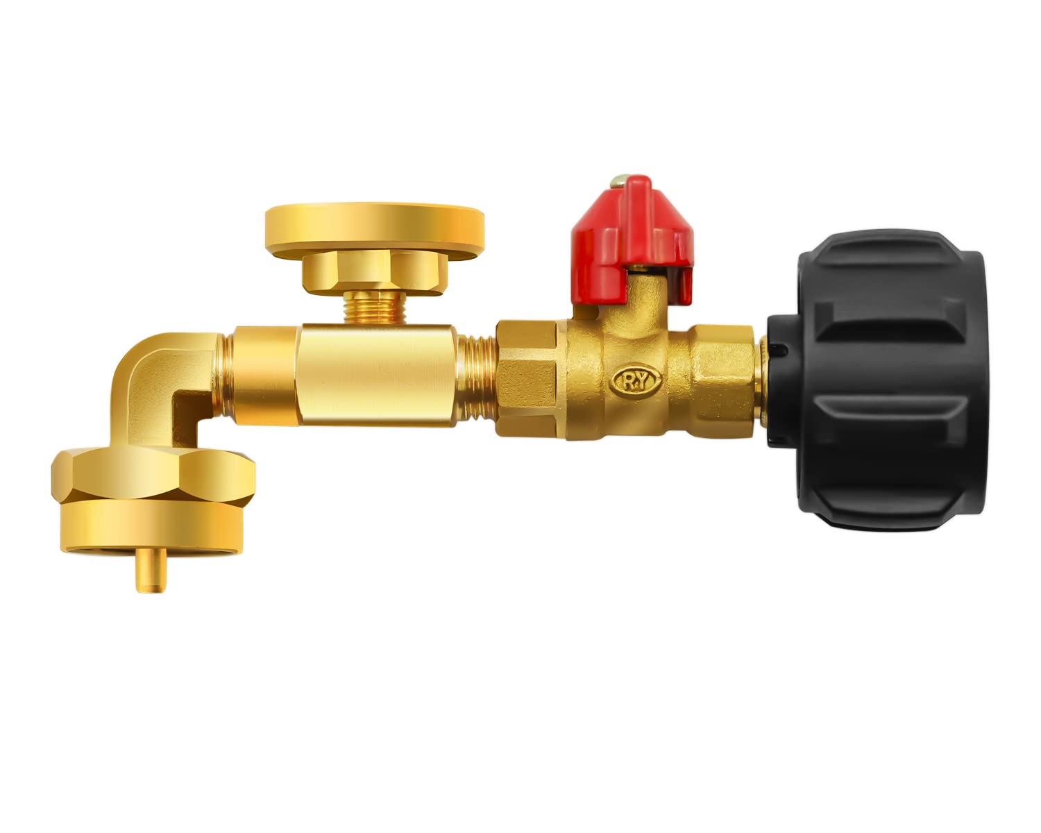 90 Degrees QCC1 Propane Refill Pressure Elbow Adapter