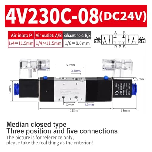 Électrovanne pneumatique 4V230C-08 évite les blocages de distributeurs - 3