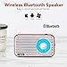 Jazmm Retro Radio with Bluetooth Speaker Rechargeable Battery Operated AM FM NOAA Portable Radio Pocket Vintage Radio, Supports Stereo Earphone, USB MP3 Player, TF Cards (Black)