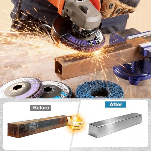 SHALL 6 Stück Schleifscheiben,115 mm (4,5 Zoll), für Innendurchmesser 22,2 mm (7/8) Winkelschleifer, Grobschleifscheiben