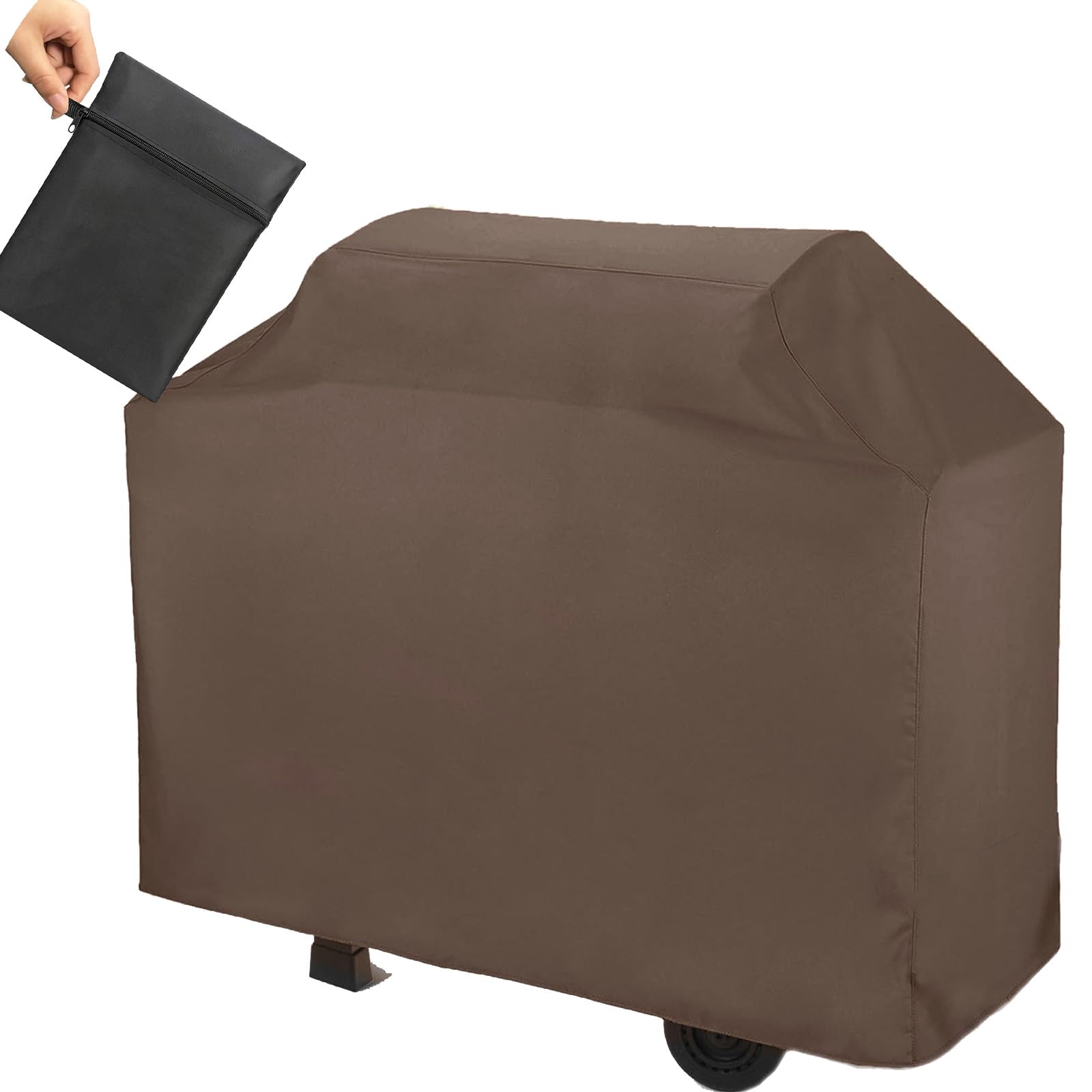 Waterproof Cover for Outdoor Grill, Barbecue Covers Protective Heavy Duty 210D Oxford for Indoor and Outdoor , Windproof Bbq Protection Cover with Storage Bag(Size:190*71*117cm,Color:Brown)