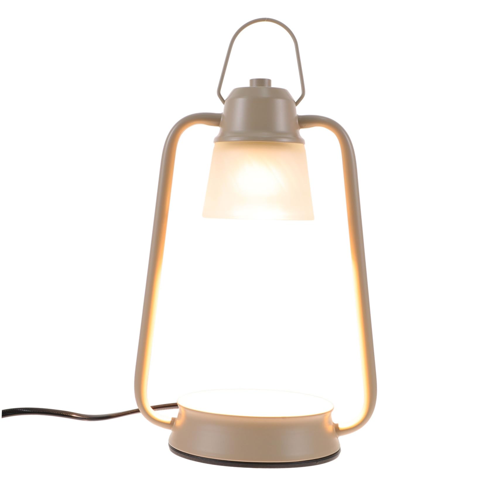 GRIRIW 1 Set Candle Warmer Lamp with Brightness Portable Wax Melt Warmer for Scented Jar Candles Elegant Design for Bedroom Living Room and Study US Plug