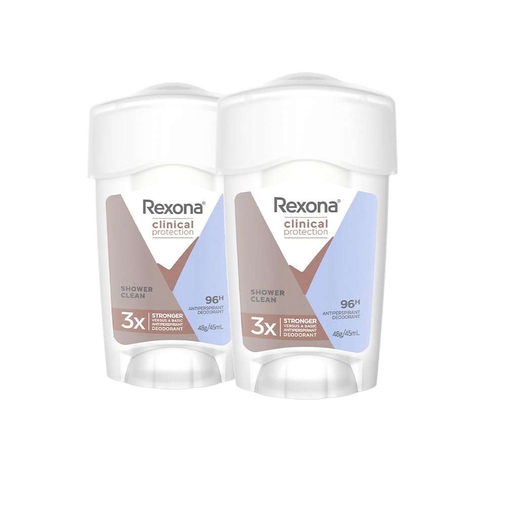 Rexona Clinical Protection Kadın Stick Deodorant Shower Clean 96 Saat Koruma 45 ml x2