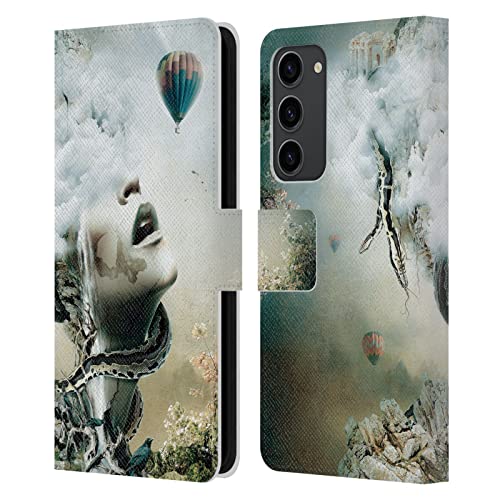 Étui portefeuille Galaxy S23+ 5G Head Case Riza Peker Capturé Surréel en cuir