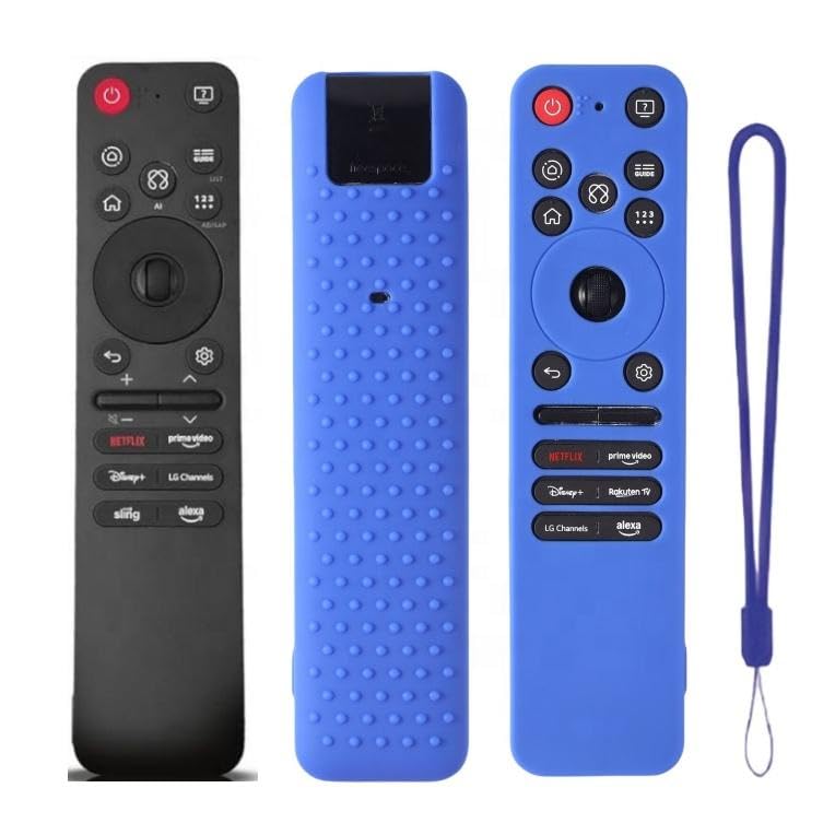 Image of Silicone LG TV Remote Cover Case Compatible with 2025 and Above Model - LG Remote Cover MR25GA Full Wrap - Black