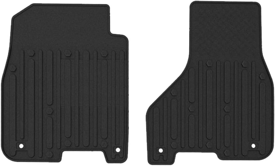 Black Front Row Floor Mats Compatible with 20132017 Dodge