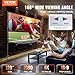 VEVOR Projektion Beamer Leinwand mit Ständer 120 Zoll HD 4K Outdoor Indoor Projektor Screen Schnelles Klappbare Tragbare Filmleinwand 16: 9 für Heimkino, Camping und Freizeitveranstaltungen Schwarz